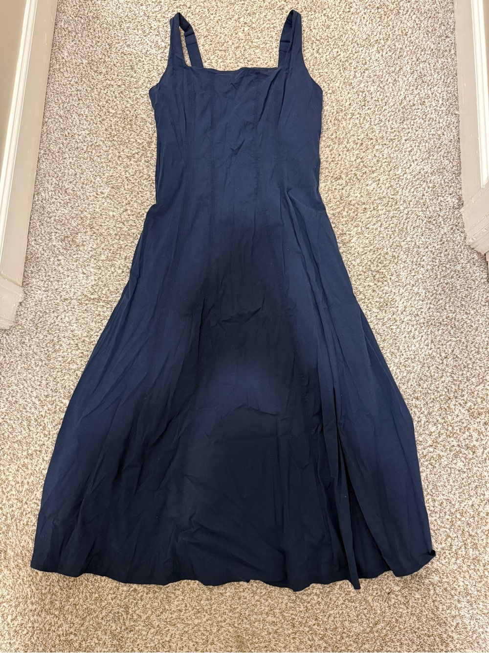 Abercrombie & fitch Navy midi dress sz L large